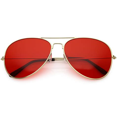 red square aviator sunglasses